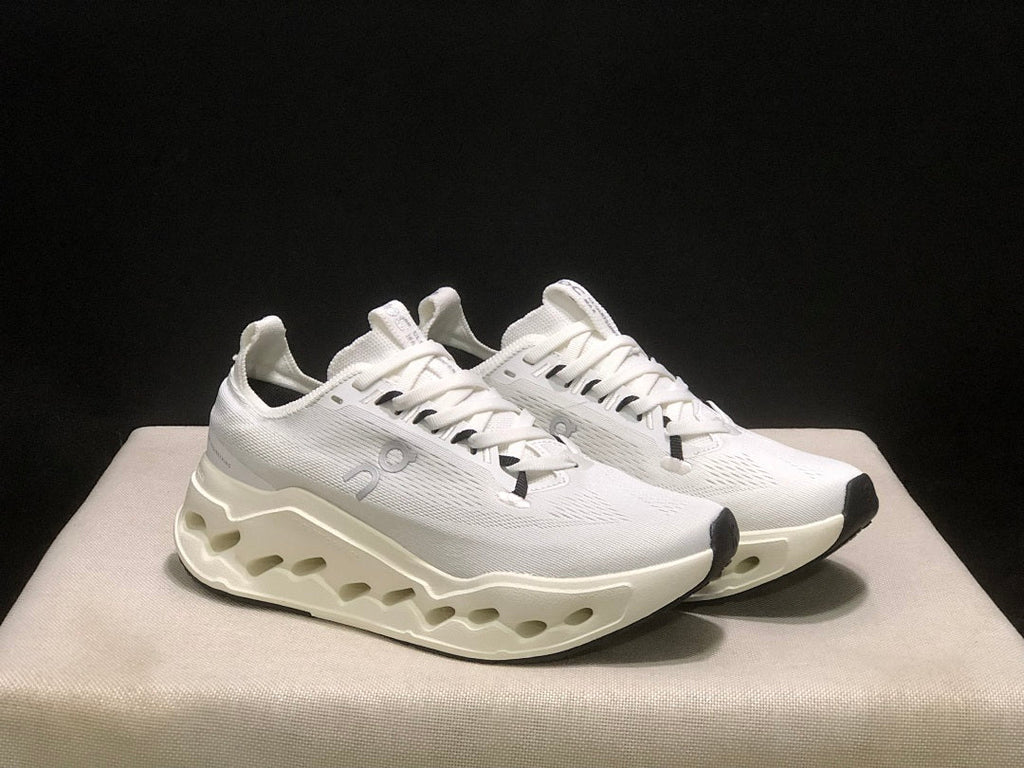On Cloudsurfer Max White Running Sneakers