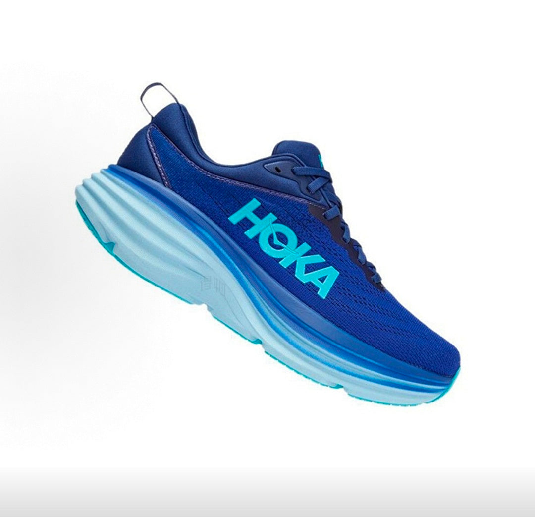 HOKA Bondi 8 Blue Running Shoes
