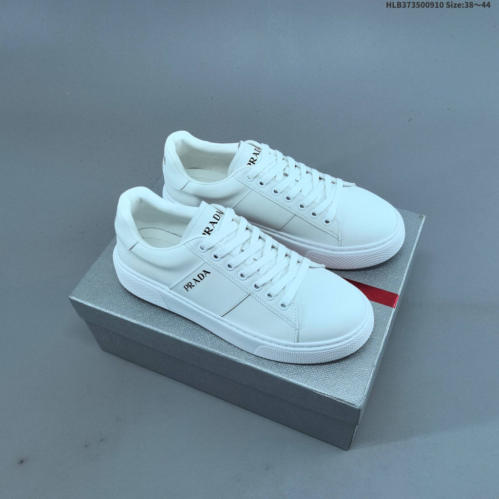 Prada Cloudbust Thunder Men's Low-Top Sneakers, White