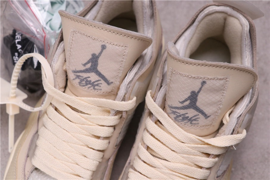 Jordan Air Jordan 4 Off-White Sail Sneakers CV9388-100