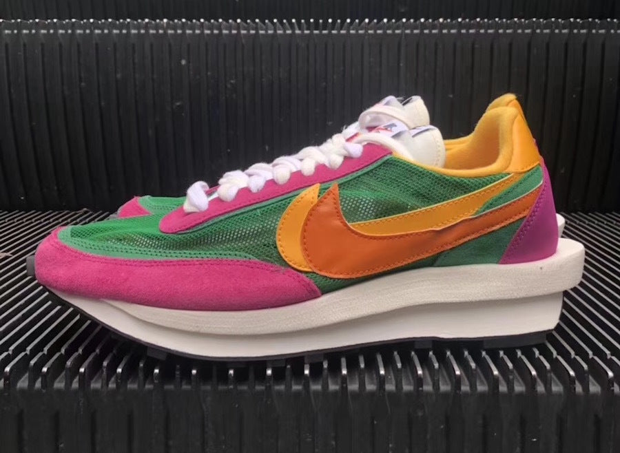 Nike LDV Waffle Sacai BV0073-301 Green Pink Sneakers