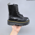 Dr. Martens Black Platform Lace-Up Ankle Boots