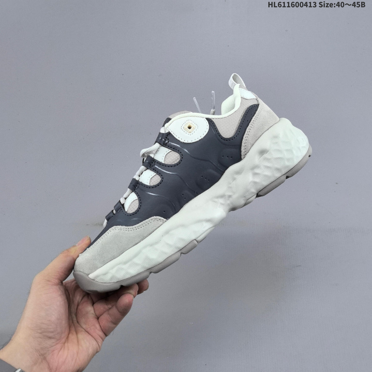 FILA Chunky Sole Sneakers in Cream and Charcoal