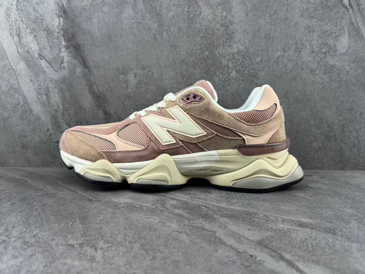 New Balance 9060 U9060EEH Sneakers, Taupe and Pink
