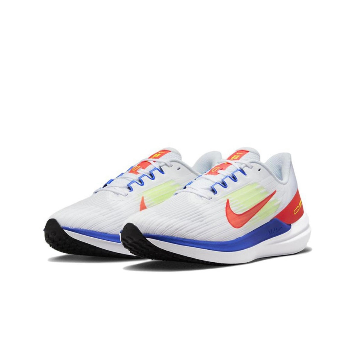 Nike Air Winflo 9 Running Shoes DX3355-100 White Red Blue