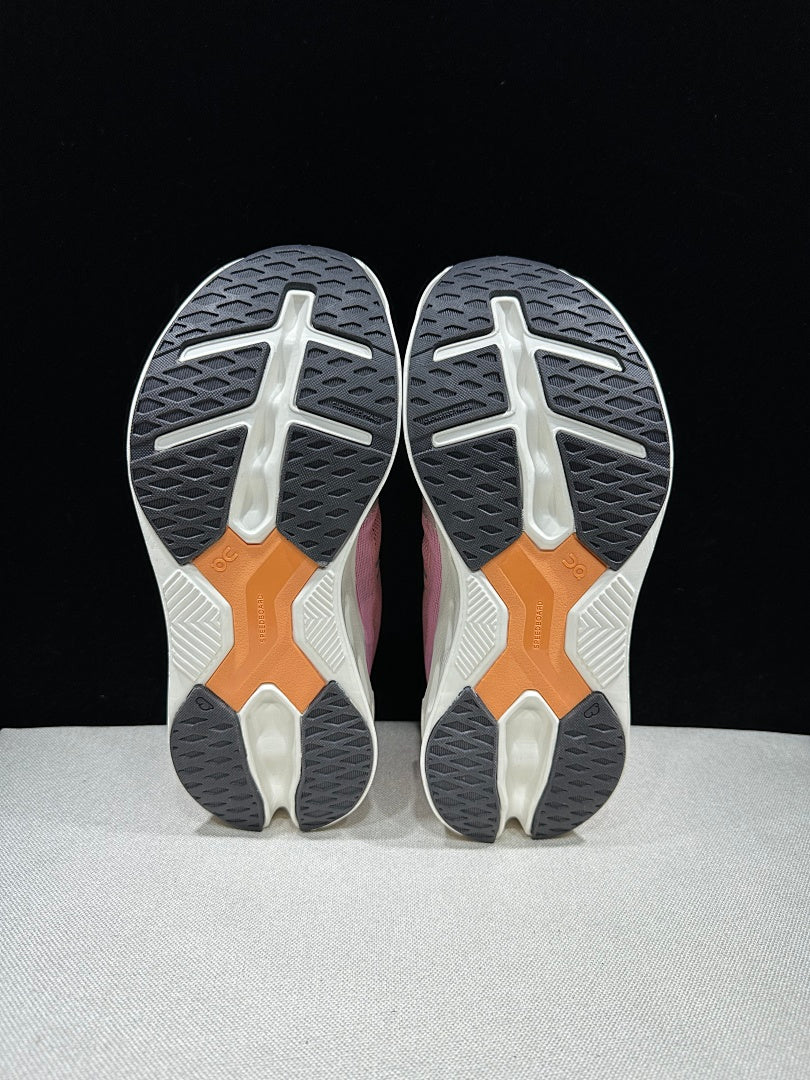 On CloudEclipse Running Shoes in Pink and White