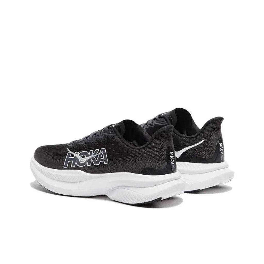 HOKA Mach 6 Running Shoes in Black and White
