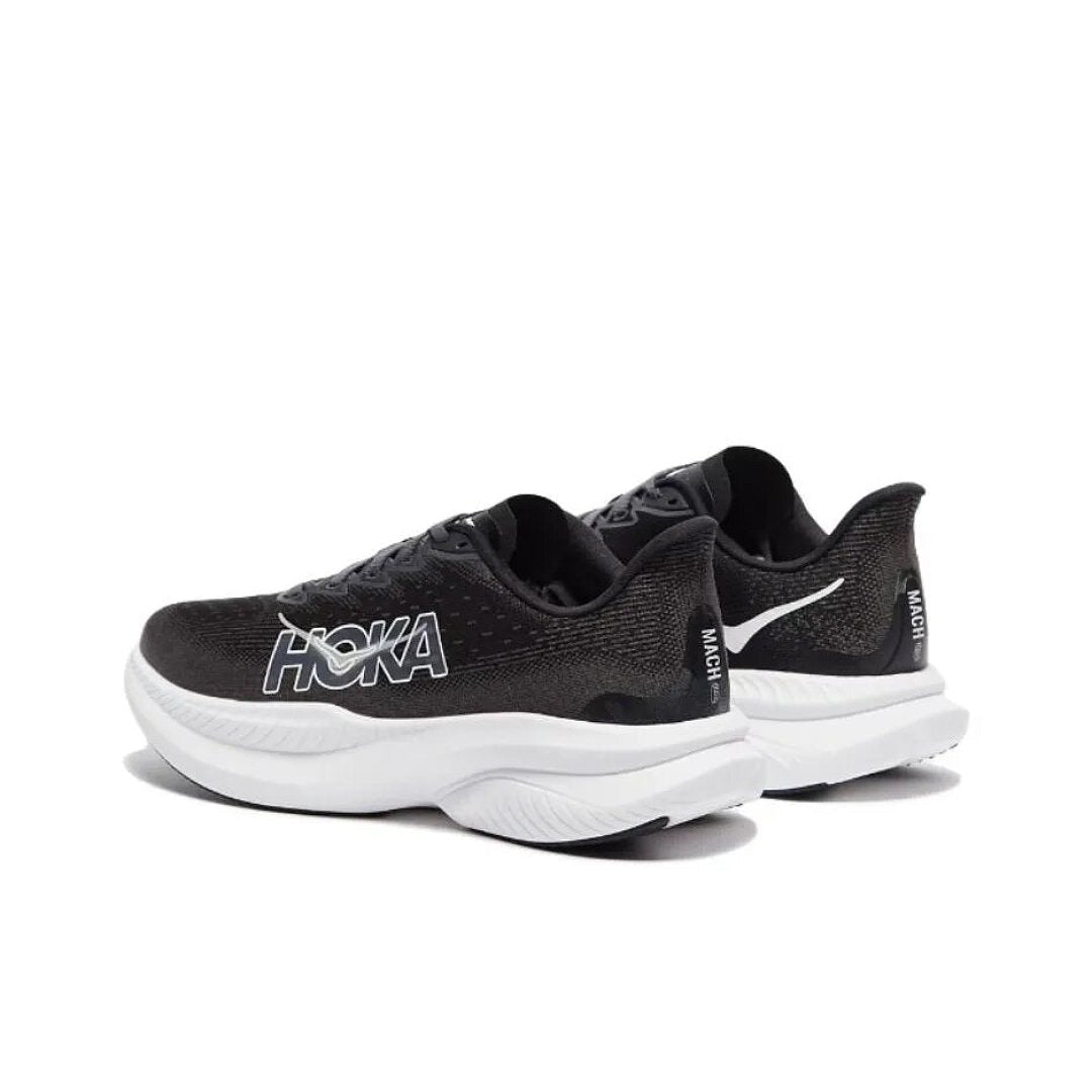 HOKA Mach 6 Running Shoes in Black and White
