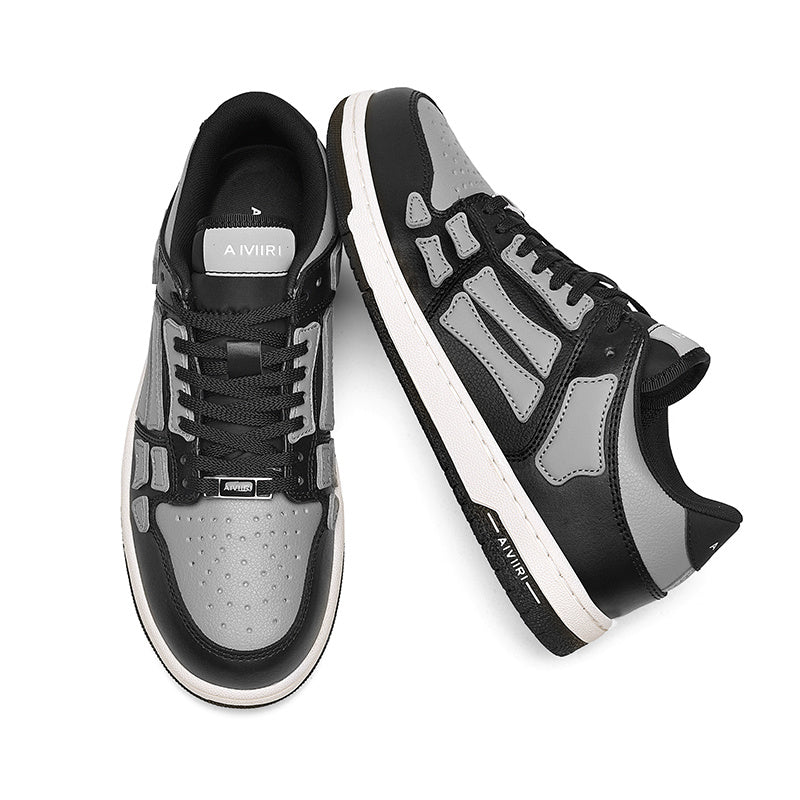AIVIIRI Black and Gray Low-Top Sneakers