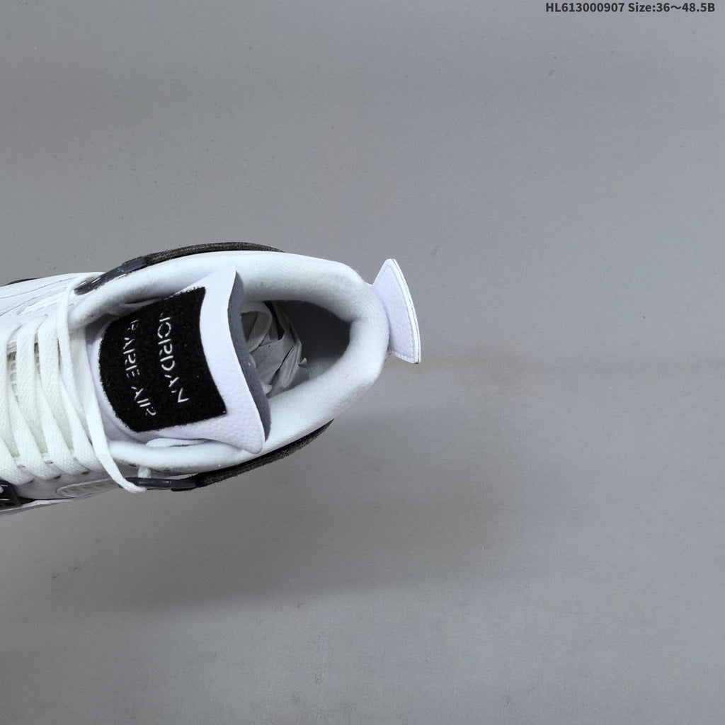 Jordan Air Jordan 4 Retro White Yellow Black Sneakers