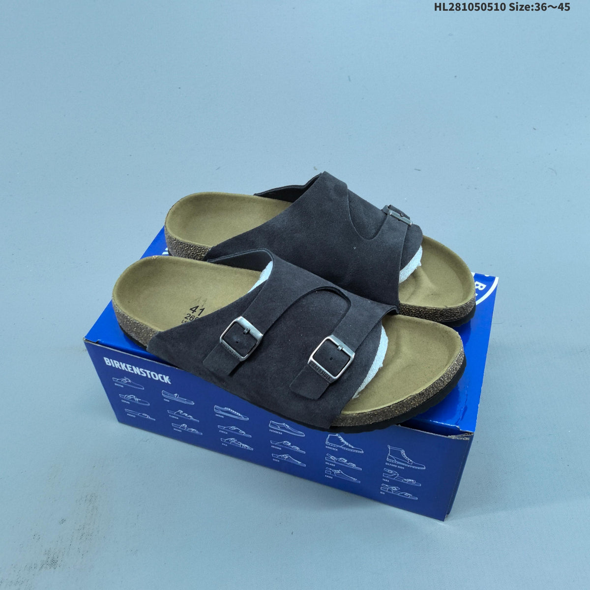 Birkenstock Arizona Two-Strap Slide Sandals Black 1029257