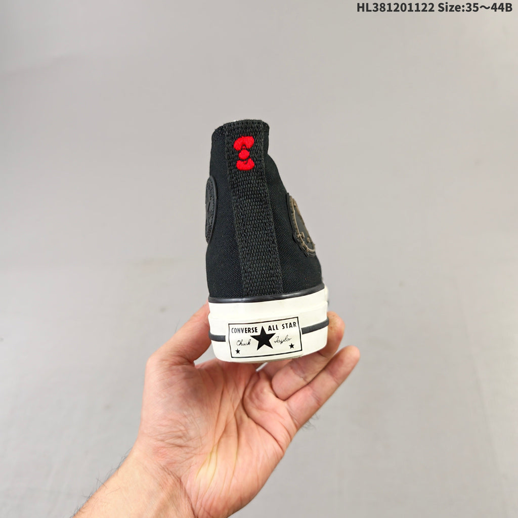 Converse Hello Kitty Black High-Top Sneakers, HL381201122