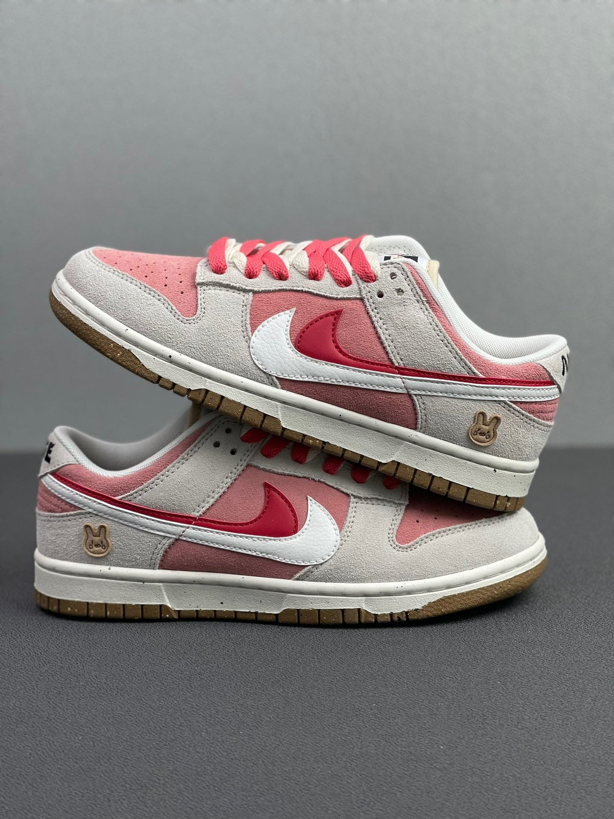 Nike Dunk Low SE Rabbit Year Pink White Sneakers DO9457-117