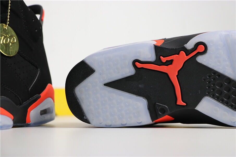 Jordan Air Jordan 6 Infrared Black Red High-Top Sneakers