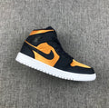 Air Jordan 1 Mid SE Black and Gold Sneakers 852542-401