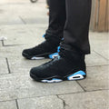 Jordan Air Jordan 6 UNC Black and University Blue Sneakers