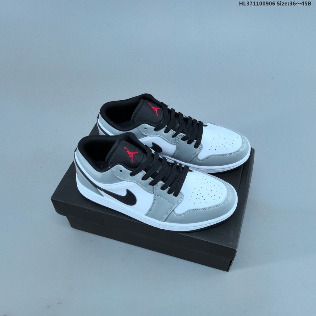 Jordan 1 Low OG Sneakers, White Multi-Color, 553558-146