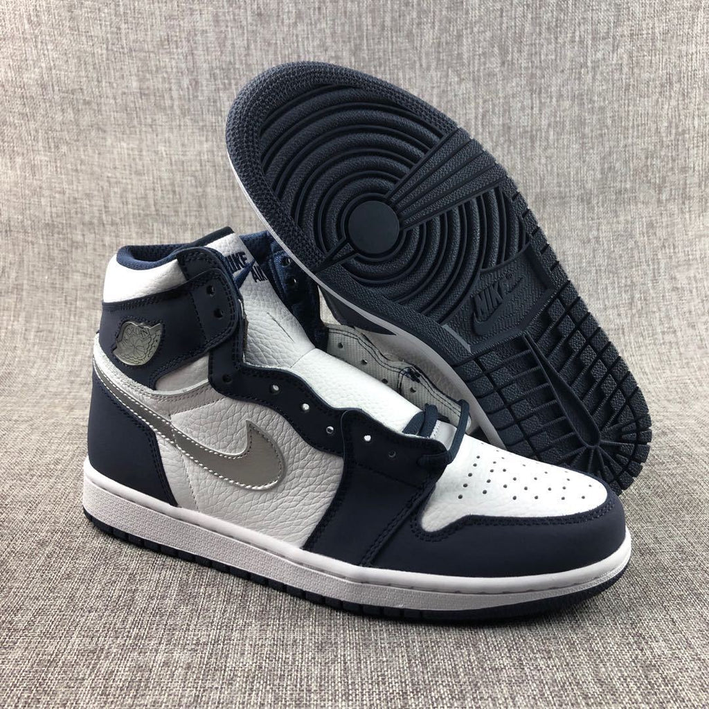 Jordan Air Jordan 1 Co.JP High Sneakers White Navy Silver DC1788-100