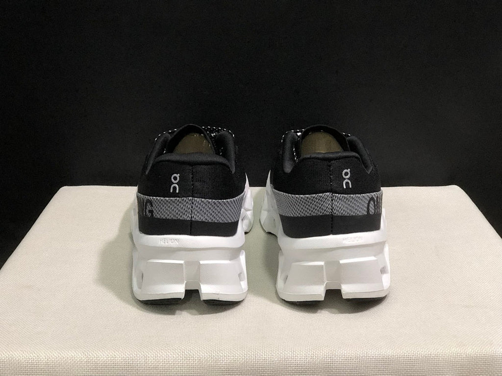 On Cloudmonster 2 Black White Running Shoes