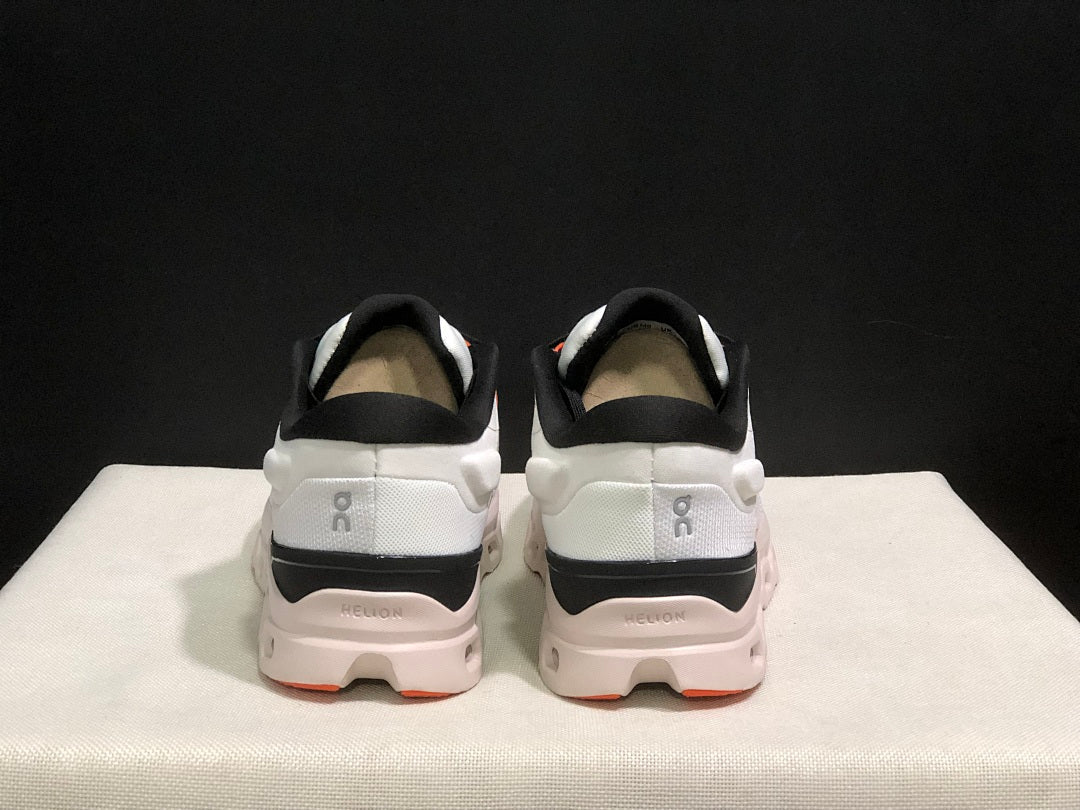 On Cloudstratus 3 Running Shoes in White and Orange