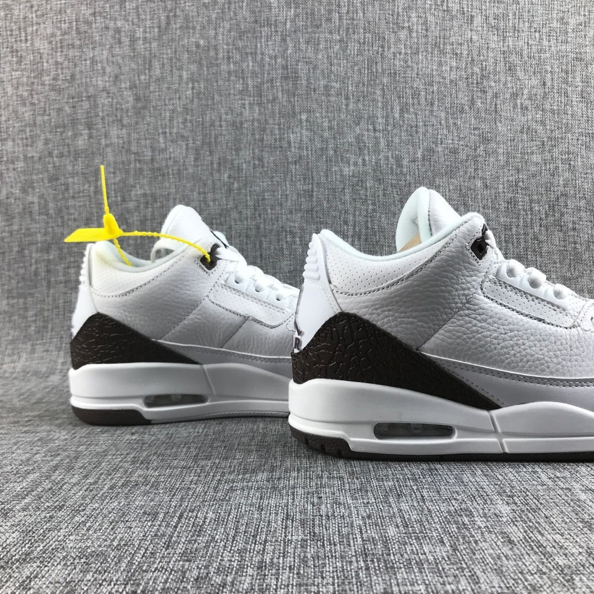 Air Jordan 3 Retro Mocha White and Brown Sneakers