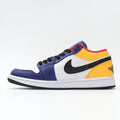 Jordan 1 Low Sneakers in Blue, White and Yellow 553558-123
