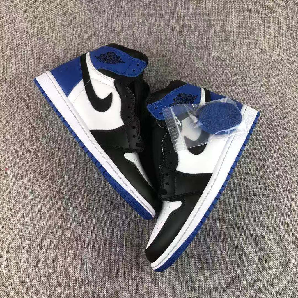 Jordan 1 Retro Fragment Black White Blue Sneakers 716371-040