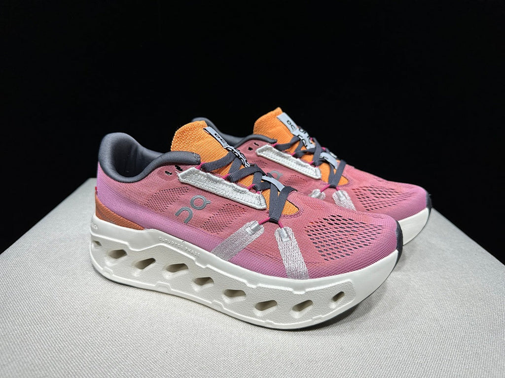 On CloudEclipse Running Shoes in Pink and White