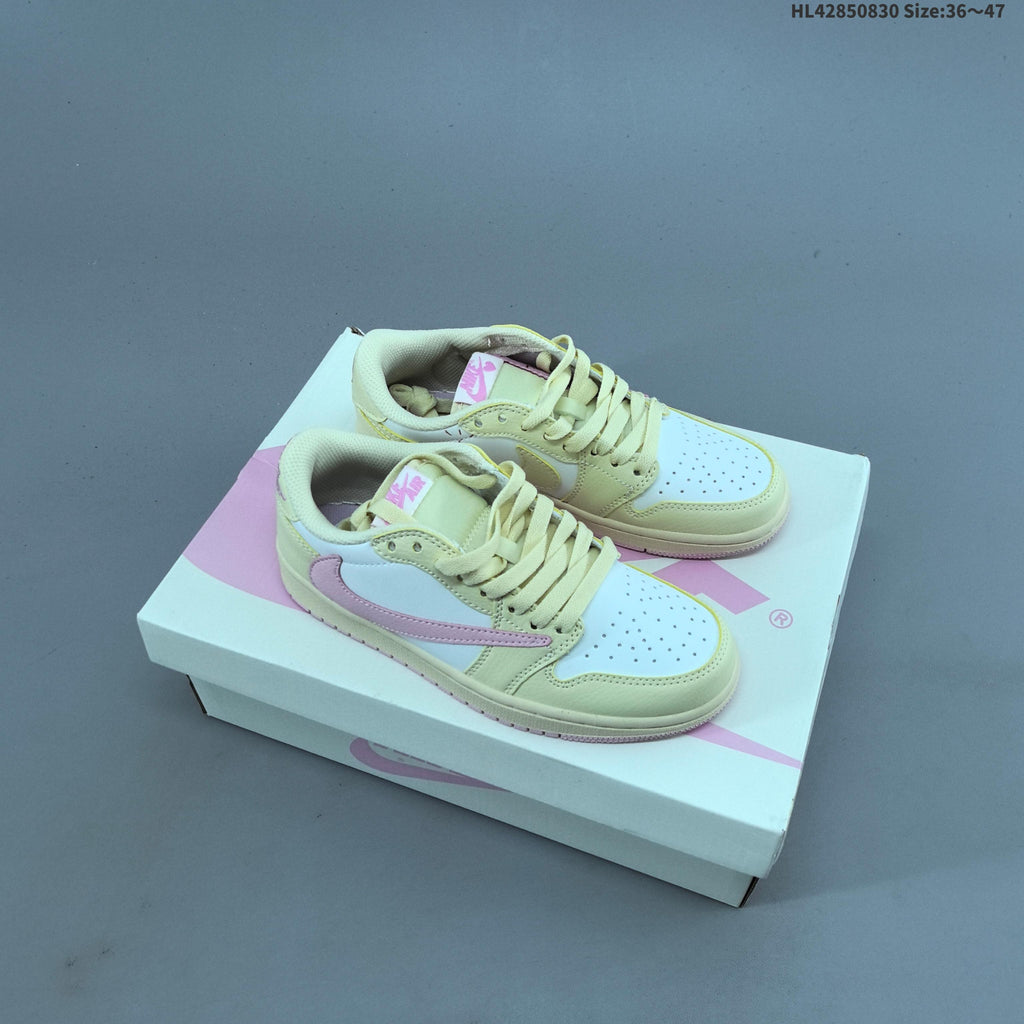 Jordan 1 Low OG Shy Pink Low-Top Sneakers