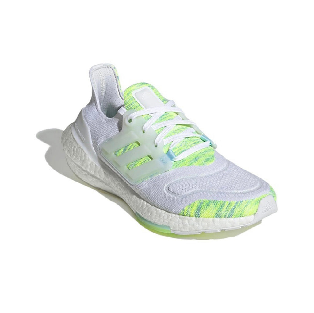 adidas UltraBoost 22 GX5926 White and Green Running Shoes