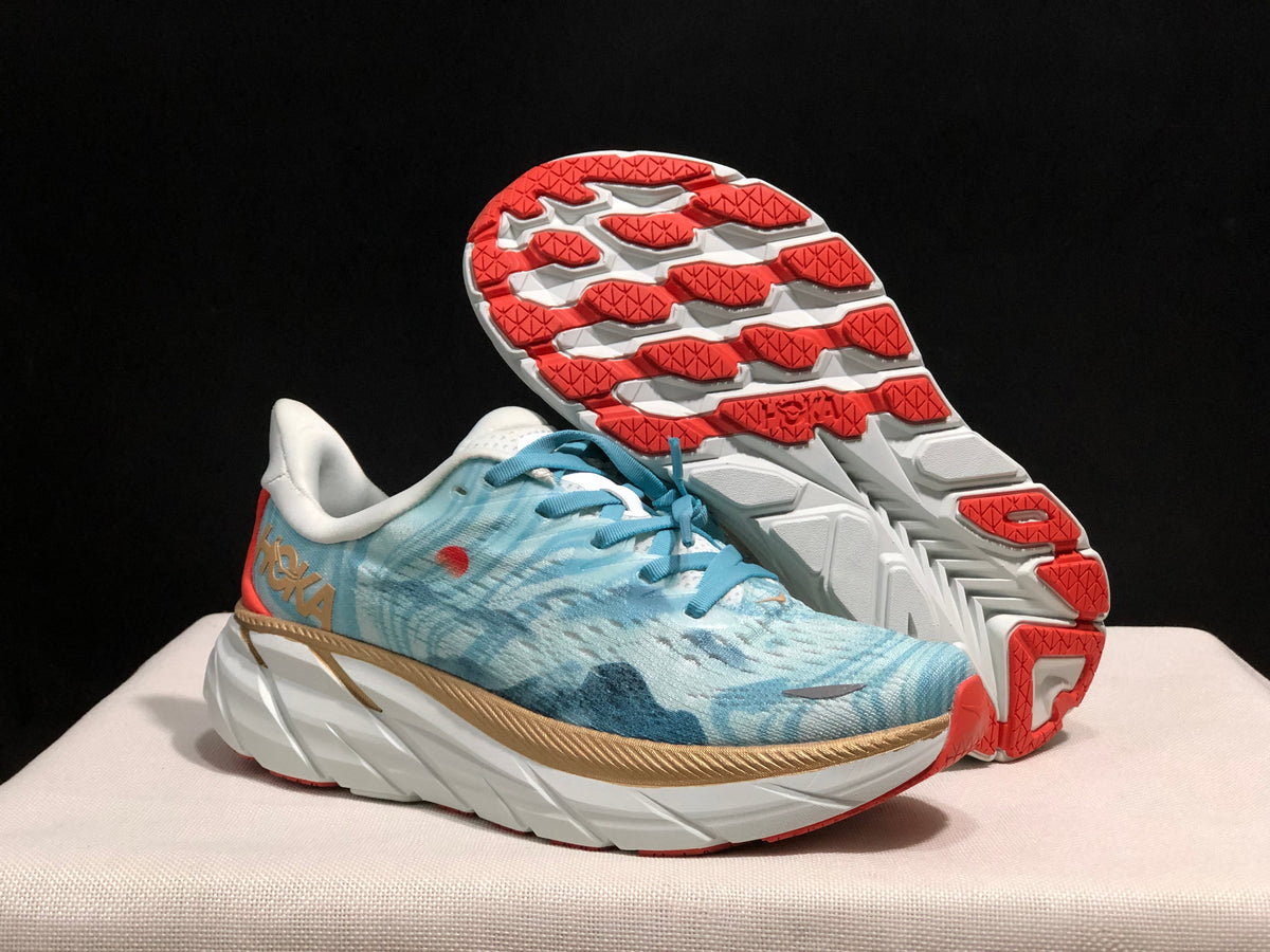 HOKA Clifton 8 Ink Wash Running Shoes