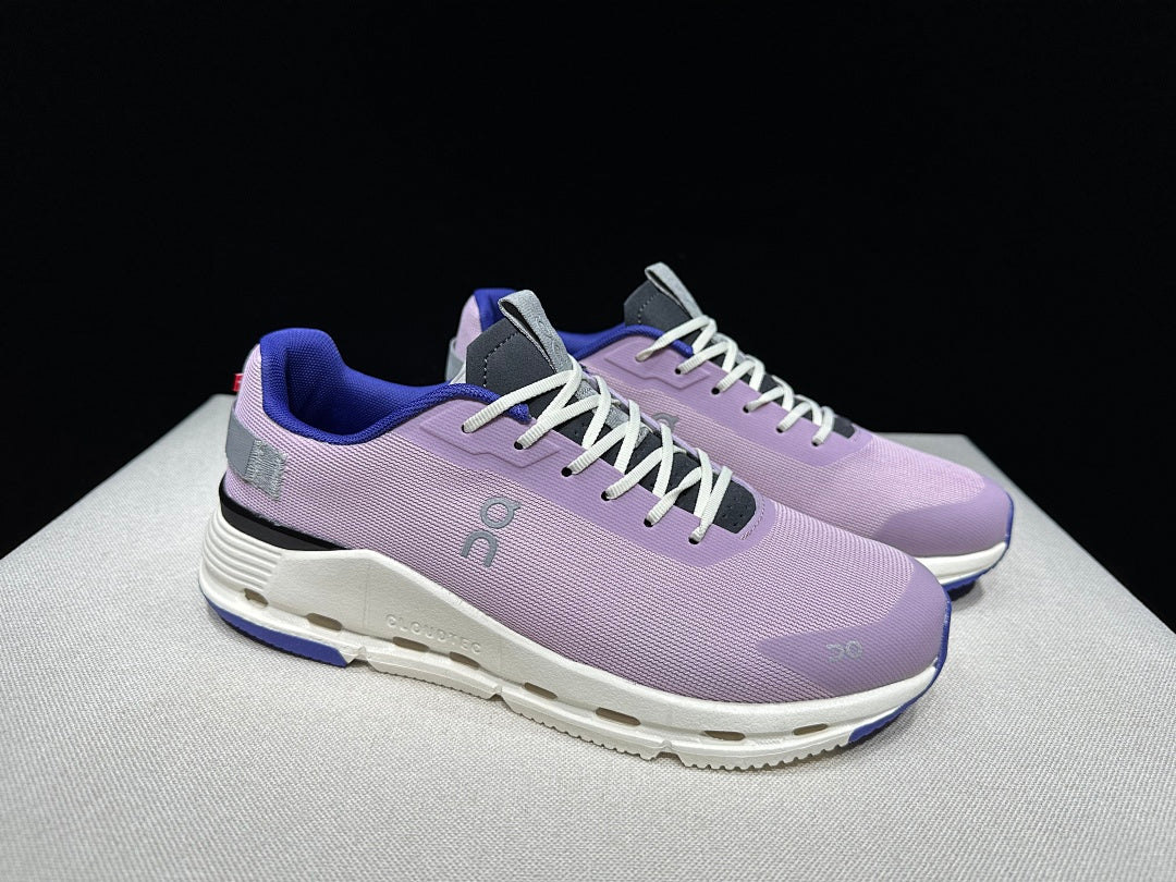 On Cloudnova Form 2 Sneakers in Lilac and White