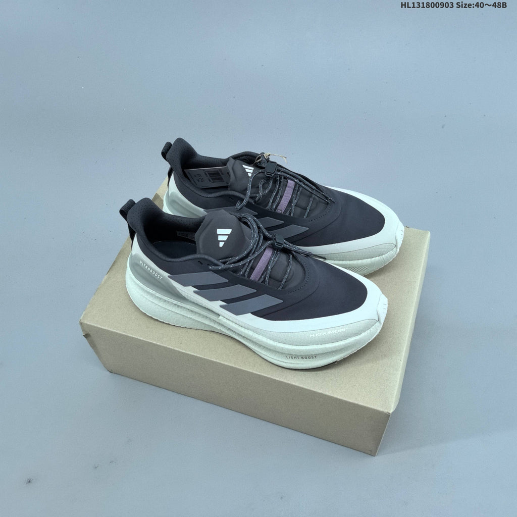 Adidas Ultraboost 5 Running Shoes, Charcoal and Cream