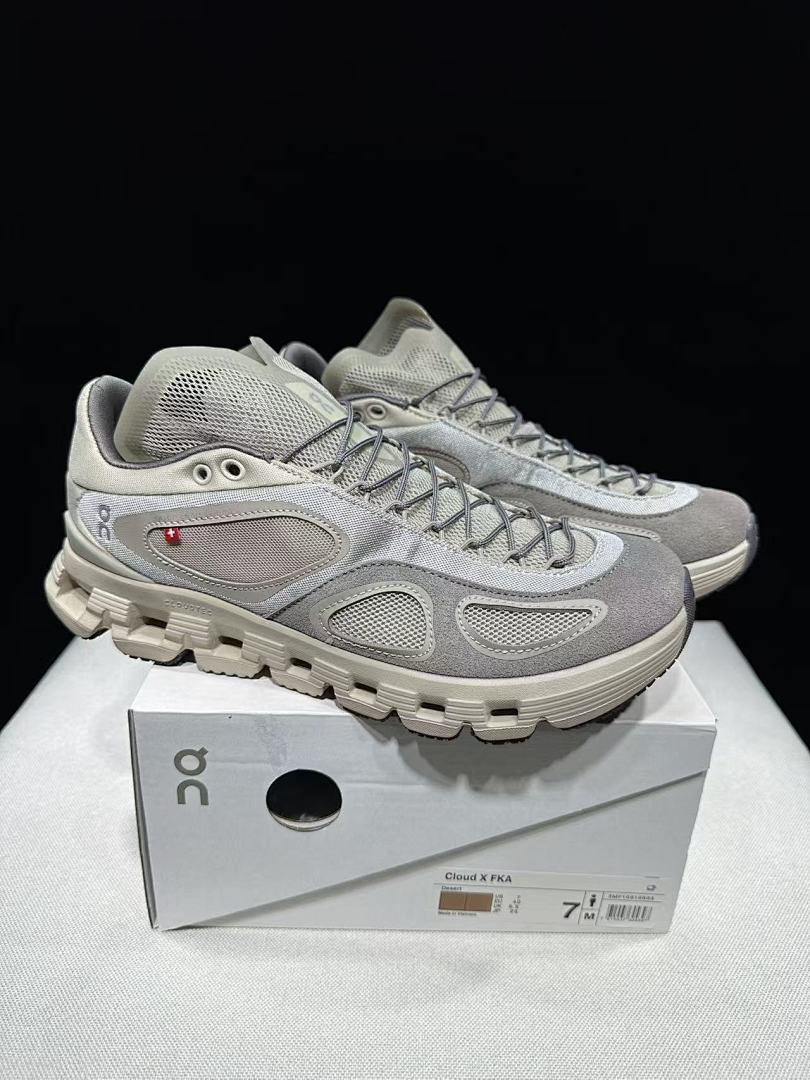 On Cloud X FKA twigs Sneakers in Beige and Grey