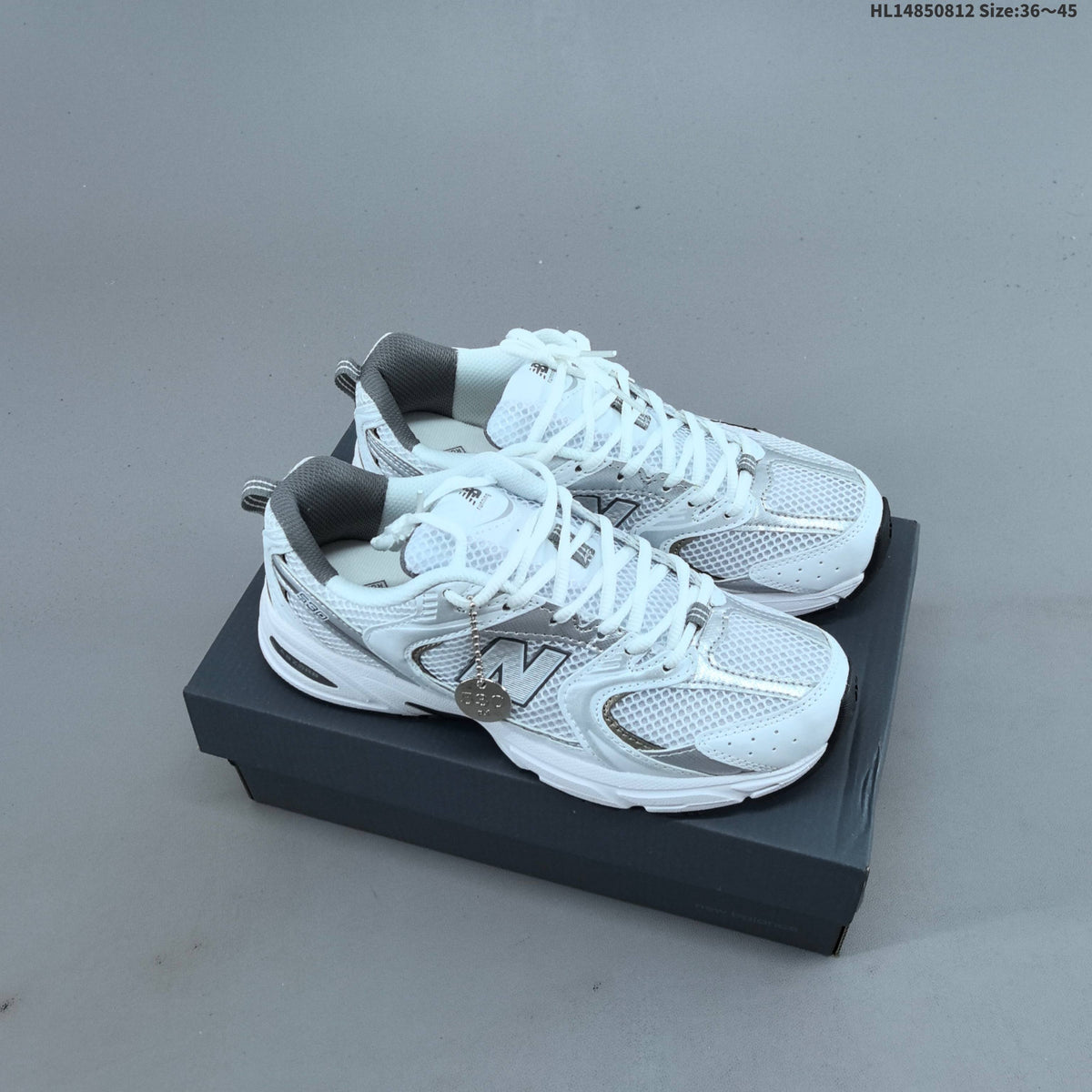 New Balance MR530AD Retro Mesh Sneakers White Silver