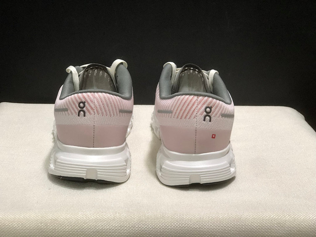 On Cloud 6 Push Sneakers in White and Pink