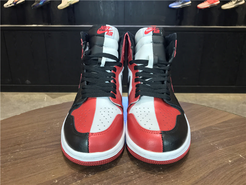 Jordan Air Jordan 1 High OG Sneakers in Black, Red and White