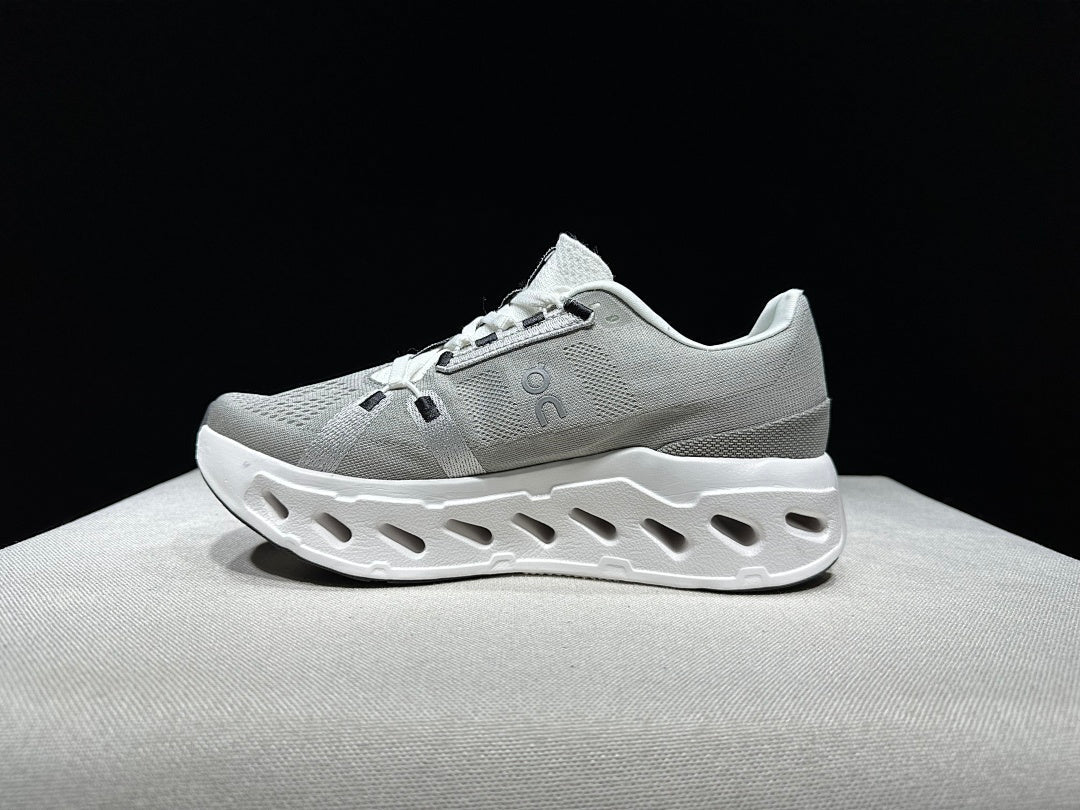 On Cloudeclipse Running Shoes, Gray and White