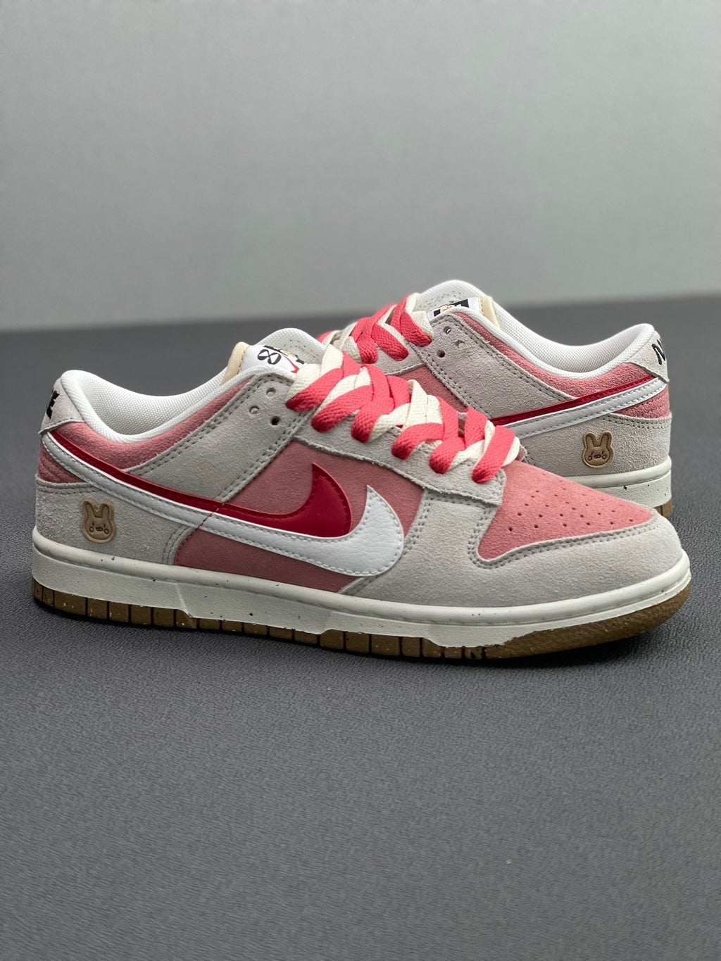 Nike Dunk Low SE Rabbit Year Pink White Sneakers DO9457-117
