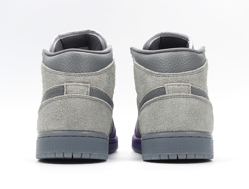 Nike Air Jordan 1 Mid SE Grey Purple Sneakers CW5897-005