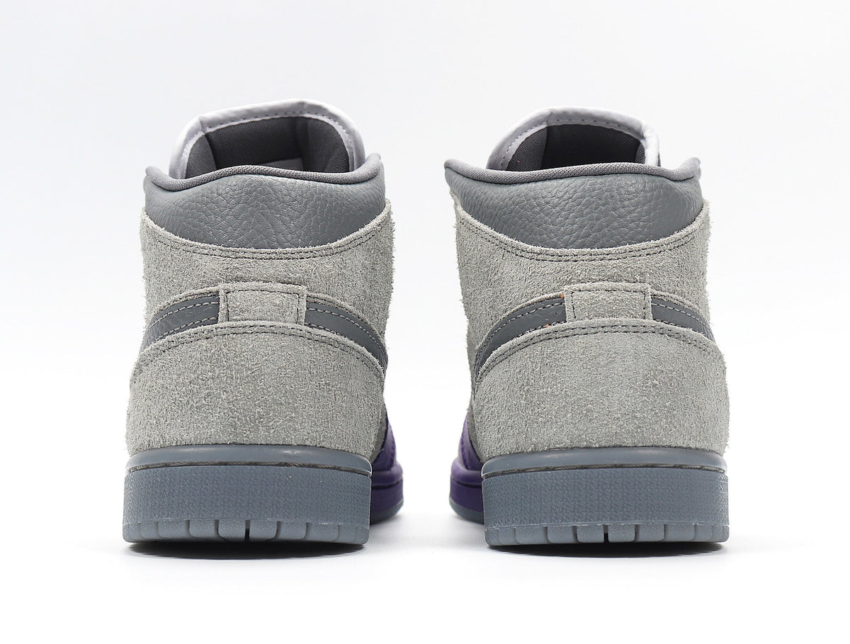 Nike Air Jordan 1 Mid SE Grey Purple Sneakers CW5897-005