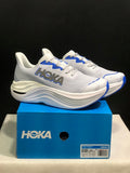 HOKA Skyward X Running Shoes in White and Blue