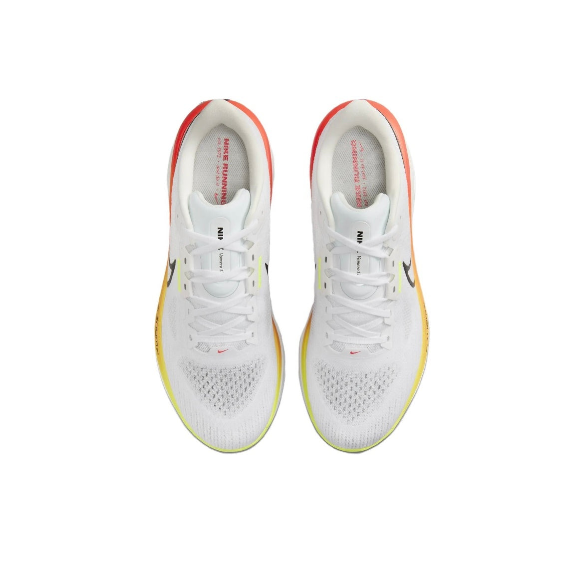 Nike Air Zoom Vomero 17 Running Shoes White Orange HF4914-100