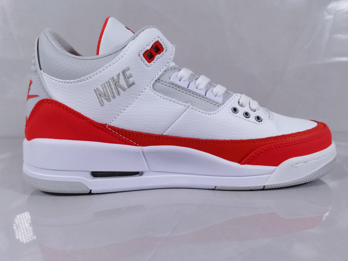Jordan Air Jordan 3 Retro White Red Sneakers