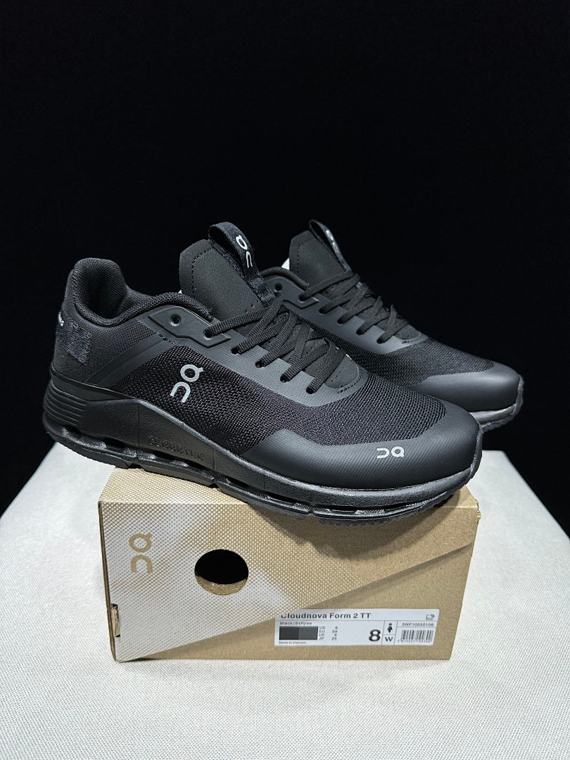 On Cloudnova Form 2 TT Sneakers in Black and Eclipse