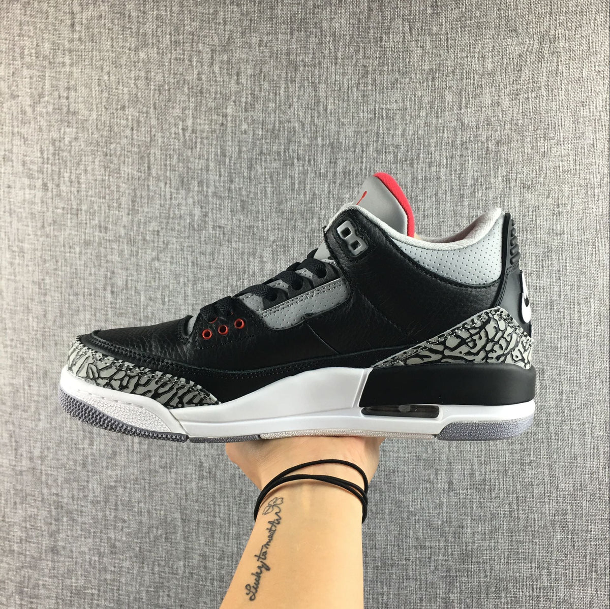 Air Jordan 3 Retro Black Cement Sneakers