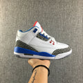 Air Jordan 3 Retro White and Blue Women's Sneakers