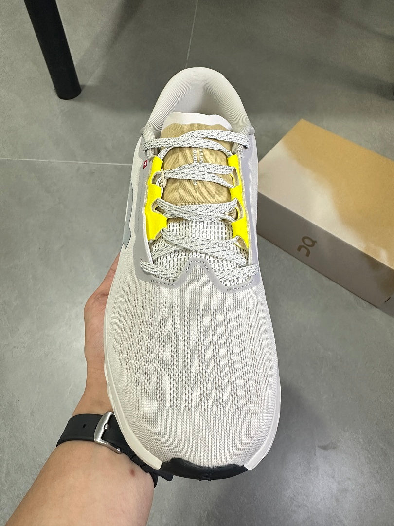 On Running Cloudmonster Running Shoes, Ivory Yellow