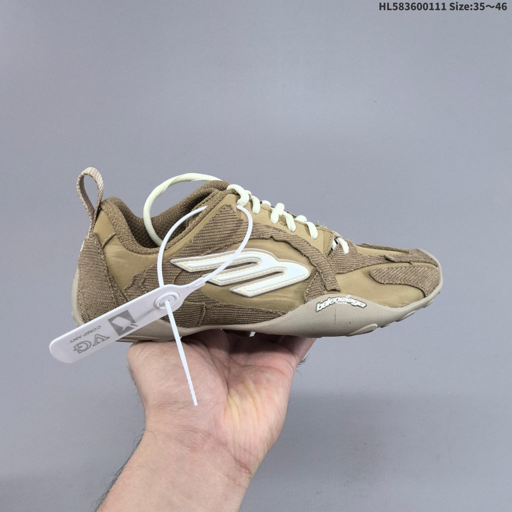 Balenciaga Track Sneaker Black and Taupe HL583600111