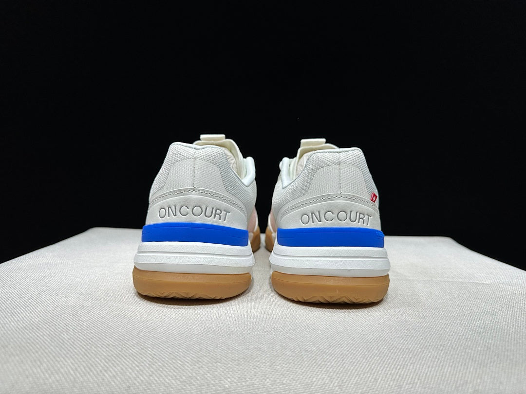 On The Roger Advantage Pro Tennis Shoes, White Blue Pink